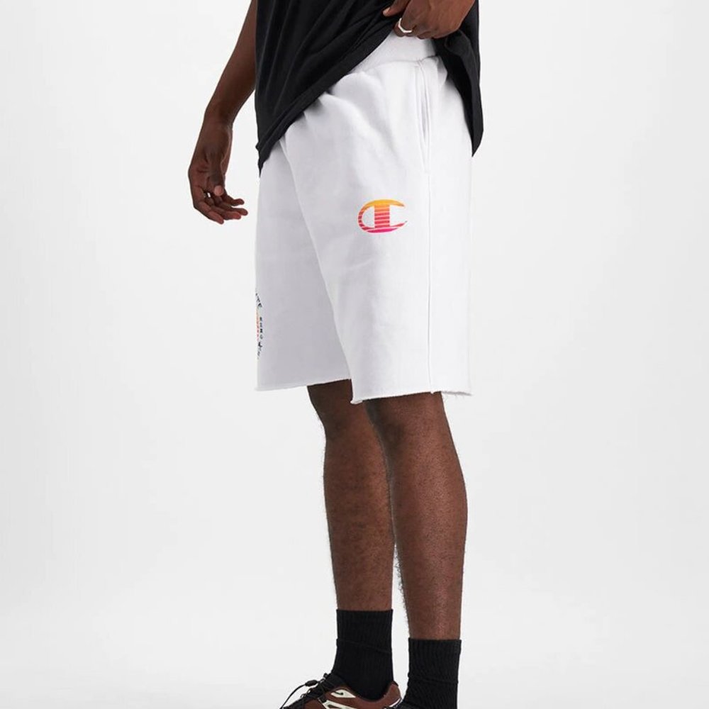 Champion Cobra Kai Reverse Weave Cut Off Shorts Miyagi Karate Dojo White… - Picture 2 of 8